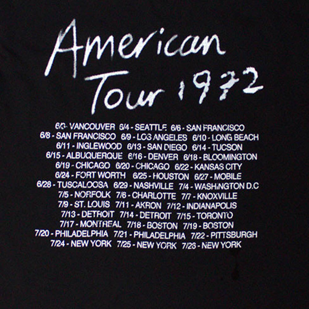 【予約商品】 ROLLING STONES ローリングストーンズ (7月 新譜 記念 ) - Tour '72 / バックプリントあり / Tシャツ / メンズ