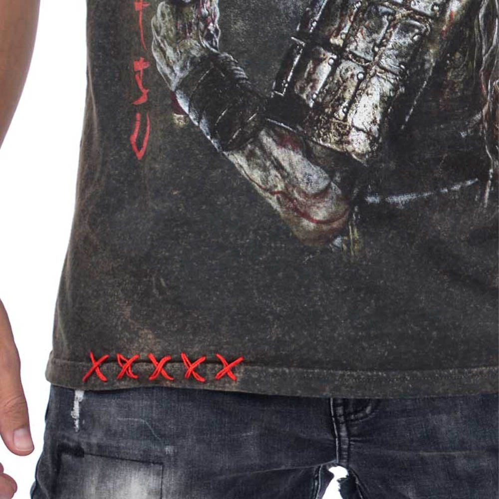 【予約商品】 IRON MAIDEN アイアンメイデン (11月 来日 記念 ) - Eddie Seal Rex New Marlite Oro / パッチ加工 / バックプリントあり / Tシャツ / メンズ