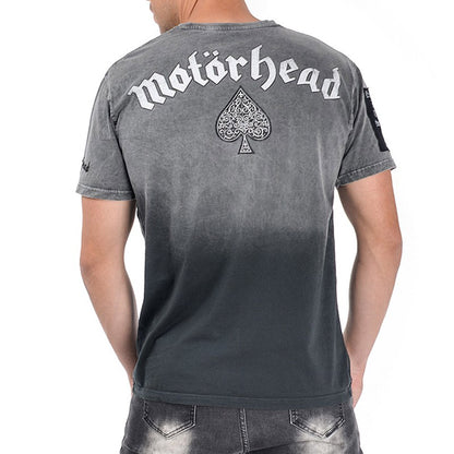 【予約商品】 MOTORHEAD モーターヘッド - England logo Rex Calipo / パッチ加工 / バックプリントあり / Tシャツ / メンズ