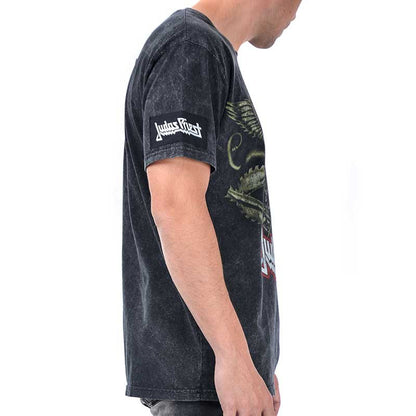 【予約商品】 JUDAS PRIEST ジューダスプリースト - painkiller Rex New Marlite / パッチ加工 / バックプリントあり / Tシャツ / メンズ