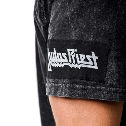 【予約商品】 JUDAS PRIEST ジューダスプリースト - painkiller Rex New Marlite / パッチ加工 / バックプリントあり / Tシャツ / メンズ