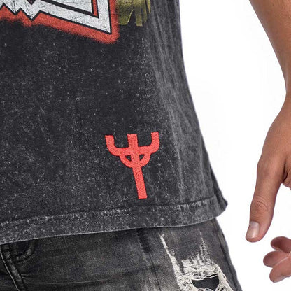 【予約商品】 JUDAS PRIEST ジューダスプリースト - painkiller Rex New Marlite / パッチ加工 / バックプリントあり / Tシャツ / メンズ
