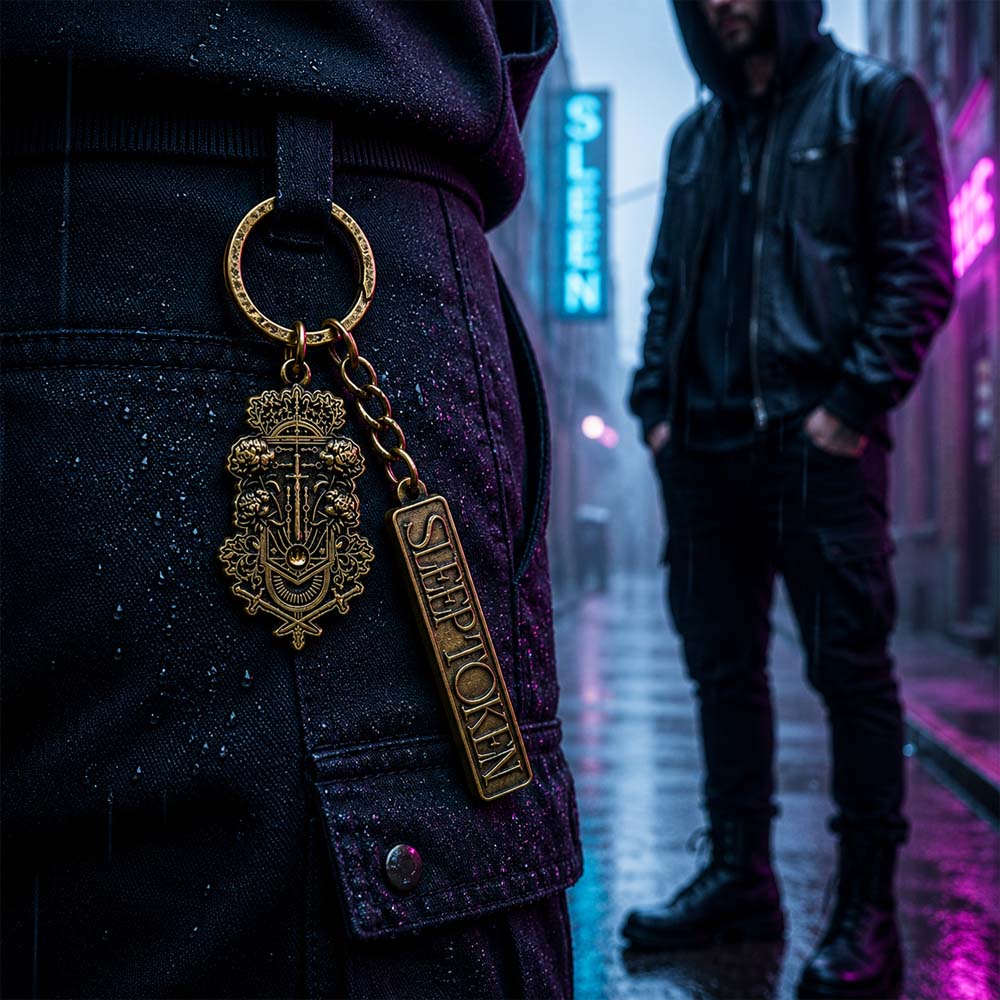 SLEEP TOKEN スリープトークン - Even In Arcadia Logo Damocles Charm / チャーム付き / キーホルダー