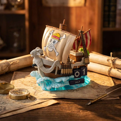 【予約商品】 ONE PIECE ワンピース - GOING MERRY 3Dパーペチュアルカレンダー / 永久カレンダー / カレンダー・ダイアリー