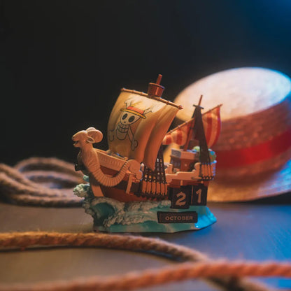 【予約商品】 ONE PIECE ワンピース - GOING MERRY 3Dパーペチュアルカレンダー / 永久カレンダー / カレンダー・ダイアリー