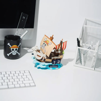 【予約商品】 ONE PIECE ワンピース - GOING MERRY 3Dパーペチュアルカレンダー / 永久カレンダー / カレンダー・ダイアリー