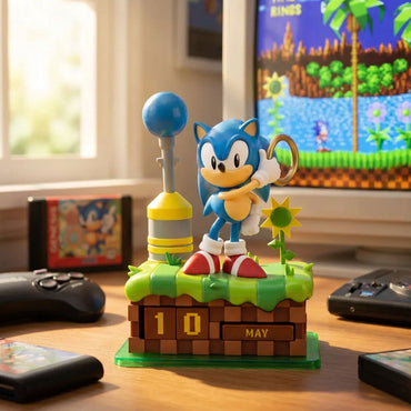 SONIC THE HEDGEHOG ソニックザヘッジホッグ (35周年 ) - 3Dパーペチュアルカレンダー / 永久カレンダー / カレンダー・ダイアリー
