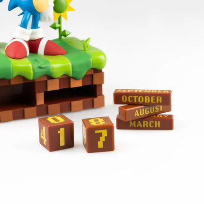 【予約商品】 SONIC THE HEDGEHOG ソニックザヘッジホッグ (35周年 ) - 3Dパーペチュアルカレンダー / 永久カレンダー / カレンダー・ダイアリー