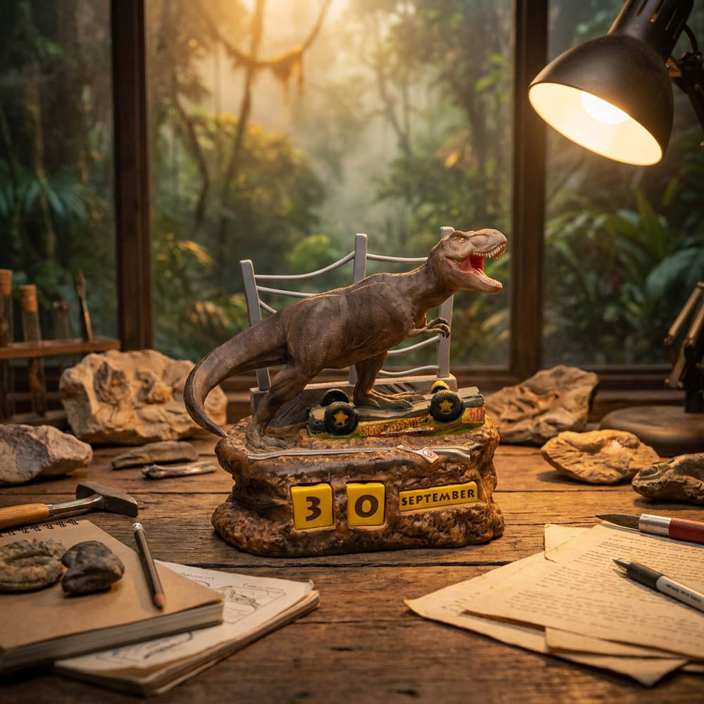 【予約商品】 JURASSIC PARK ジュラシックパーク - T-REX 3Dパーペチュアルカレンダー / 永久カレンダー / カレンダー・ダイアリー