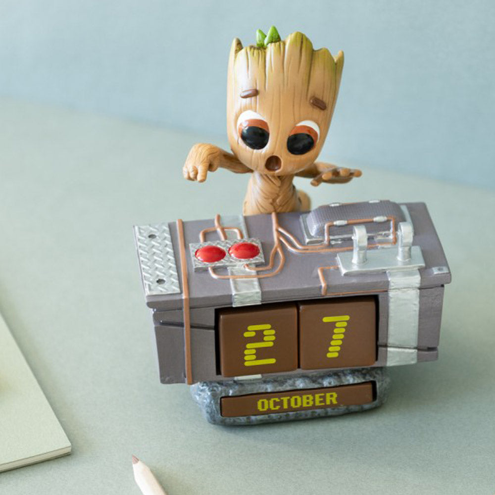 【予約商品】 GUARDIANS OF THE GALAXY ガーディアンズ・オブ・ギャラクシー - GROOT DEATH BUTTON 3Dパーペチュアルカレンダー / 永久カレンダー / カレンダー・ダイアリー