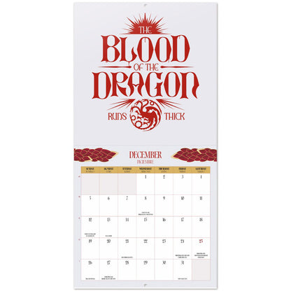 【予約商品】 HOUSE OF THE DRAGON ハウスオブザドラゴン - Season 3 2027 Calendar (US Version) / 壁掛け / カレンダー・ダイアリー