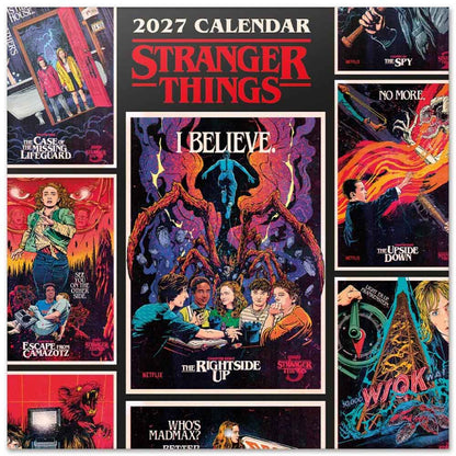 STRANGER THINGS - (アニメシリーズ 4月23日 配信開始 ) - 2027 Calendar / 壁掛け