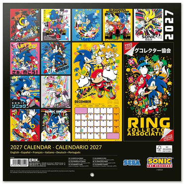 【予約商品】 SONIC THE HEDGEHOG ソニックザヘッジホッグ (35周年 ) - 2027 Calendar / 壁掛け / カレンダー・ダイアリー