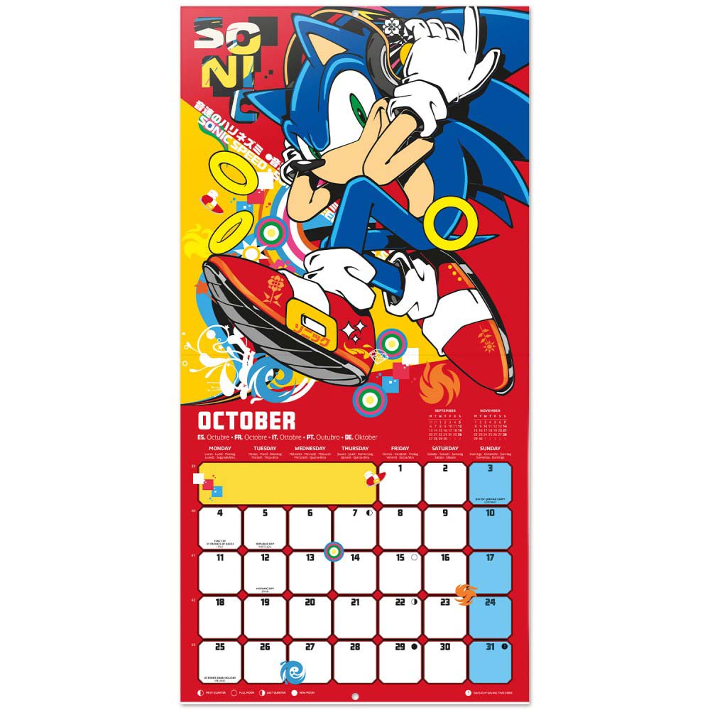 【予約商品】 SONIC THE HEDGEHOG ソニックザヘッジホッグ (35周年 ) - 2027 Calendar / 壁掛け / カレンダー・ダイアリー