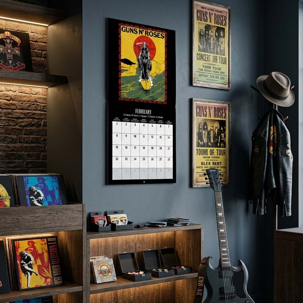 【予約商品】 GUNS N ROSES ガンズアンドローゼズ (デビュー 40周年 ) - 2027 Calendar / 壁掛け / カレンダー・ダイアリー