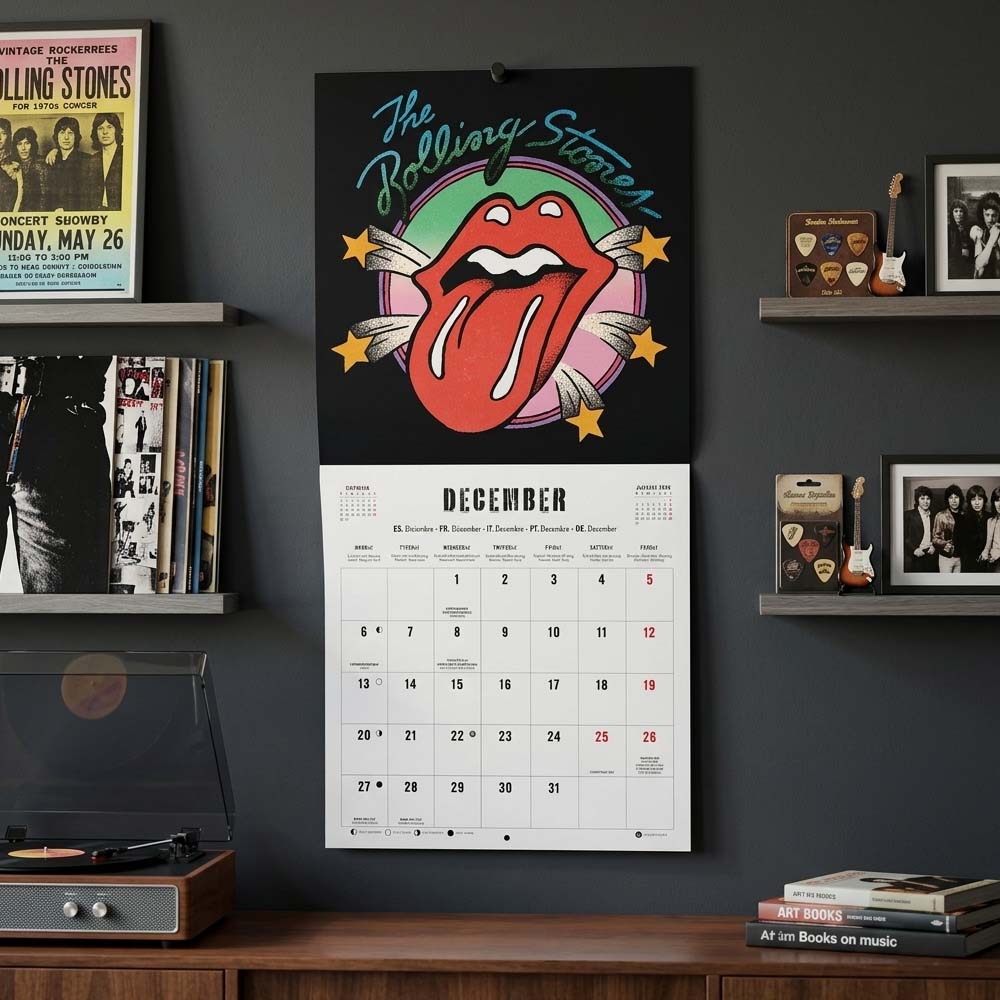 【予約商品】 ROLLING STONES ローリングストーンズ (7月 新譜 記念 ) - 2027 Calendar / 壁掛け / カレンダー・ダイアリー