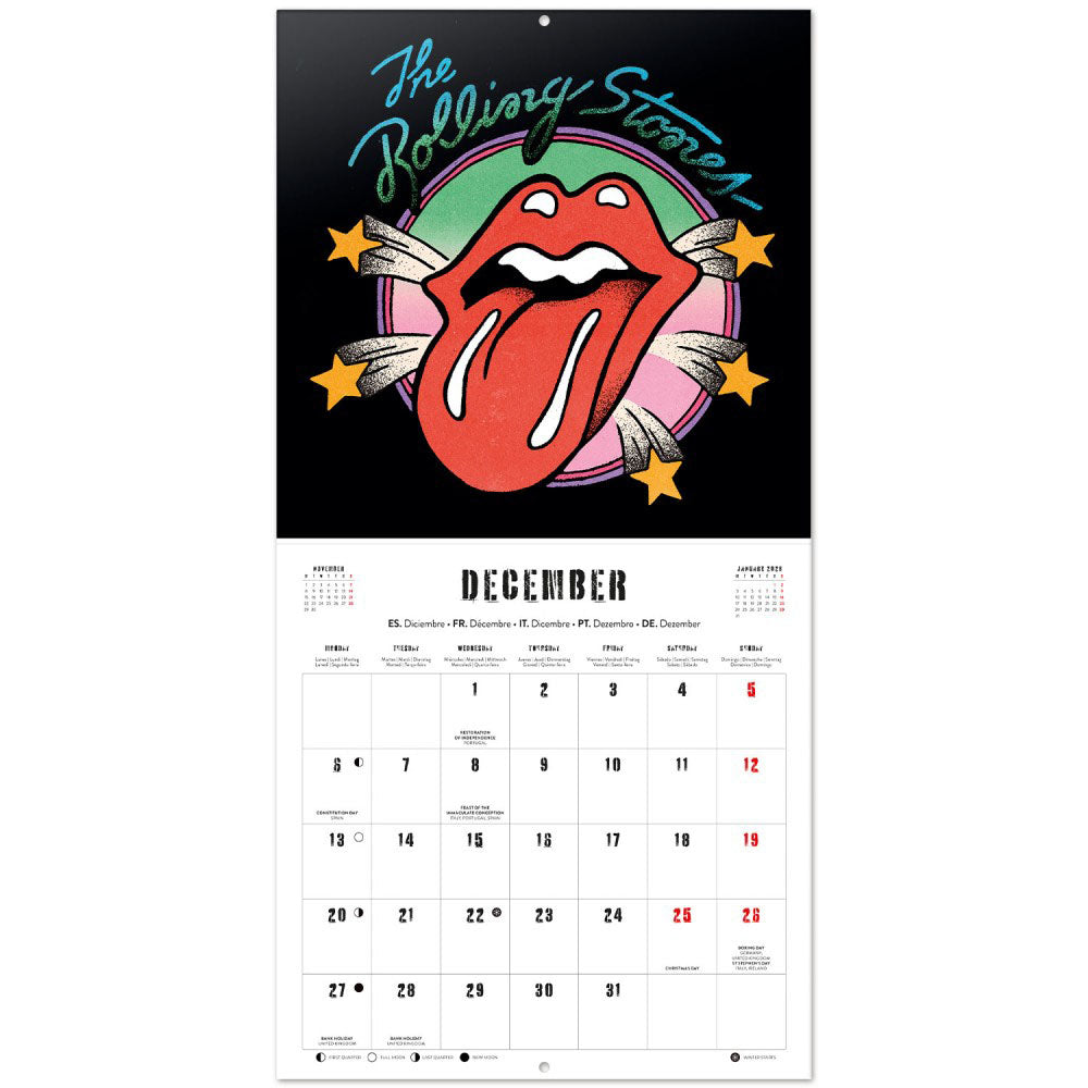【予約商品】 ROLLING STONES ローリングストーンズ (7月 新譜 記念 ) - 2027 Calendar / 壁掛け / カレンダー・ダイアリー