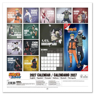 NARUTO ナルト - 2027 Calendar / 壁掛け / カレンダー・ダイアリー