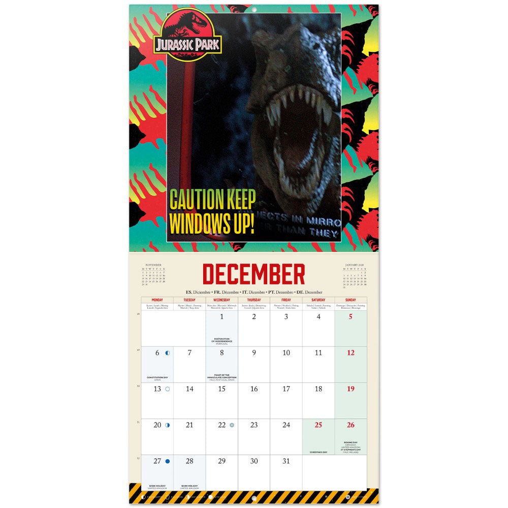【予約商品】 JURASSIC PARK ジュラシックパーク - 2027 Calendar / 壁掛け / カレンダー・ダイアリー
