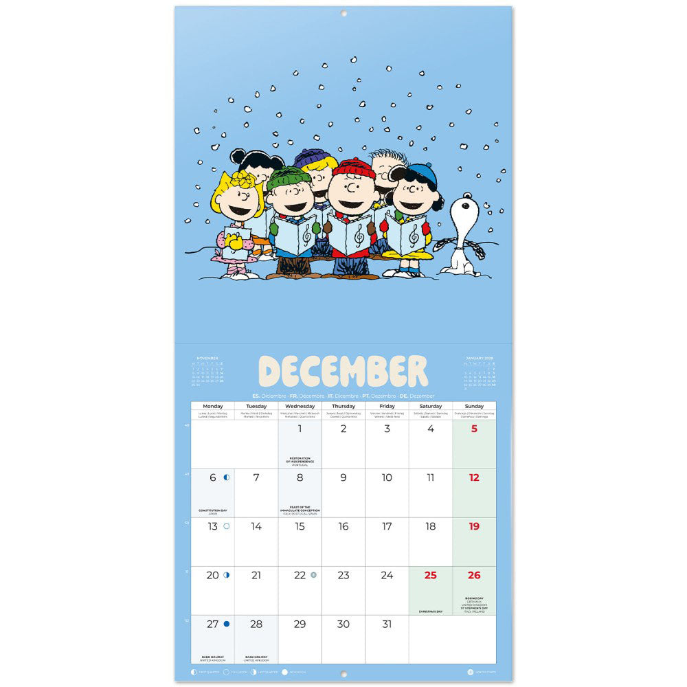 予約商品】 PEANUTS スヌーピー - 2027 Calendar / 壁掛け