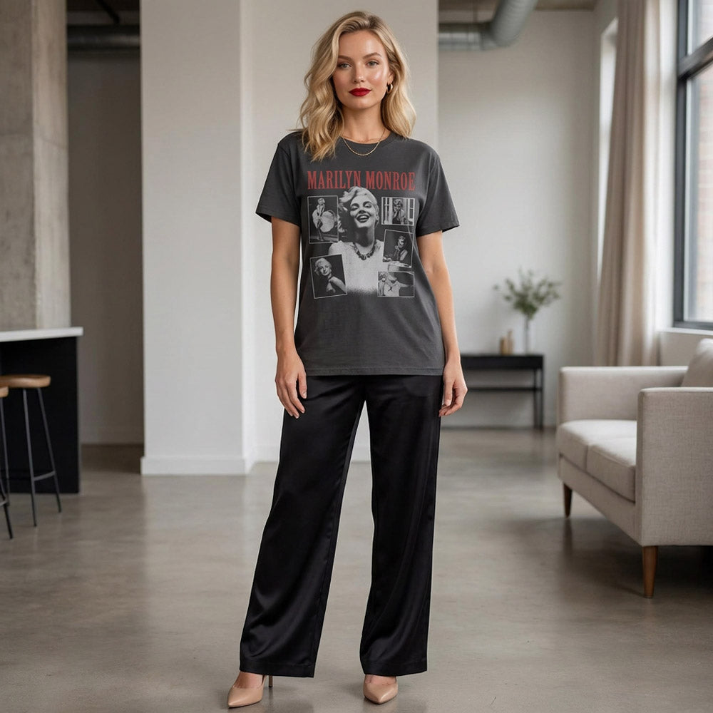 【予約商品】 MARILYN MONROE マリリンモンロー (生誕100周年 ) - MARILYN MONROE COLLAGE WITH COLOR LOGO / Tシャツ / メンズ
