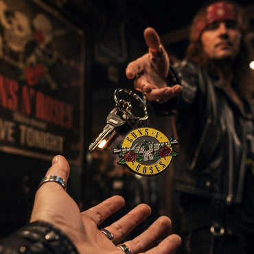 GUNS N ROSES ガンズアンドローゼズ (デビュー 40周年 ) - Bullet Logo / キーホルダー