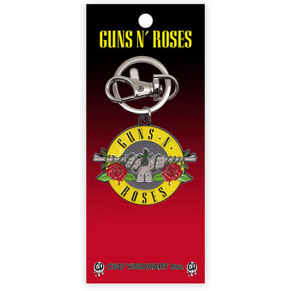 GUNS N ROSES ガンズアンドローゼズ (デビュー 40周年 ) - Bullet Logo / キーホルダー