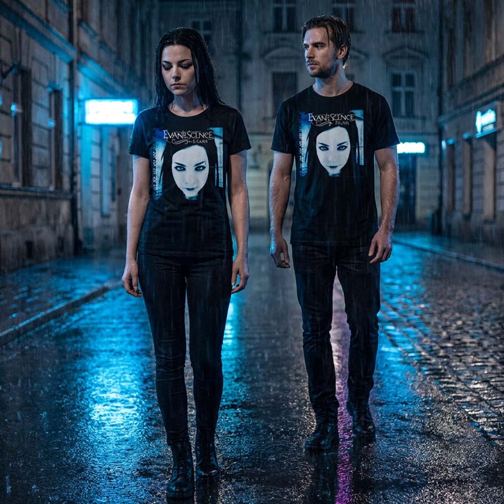 【予約商品】 EVANESCENCE エヴァネッセンス - FALLEN ALBUM COVER / Tシャツ / メンズ