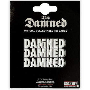 DAMNED ダムド (9月 来日 ) - Stacked Logo / バッジ