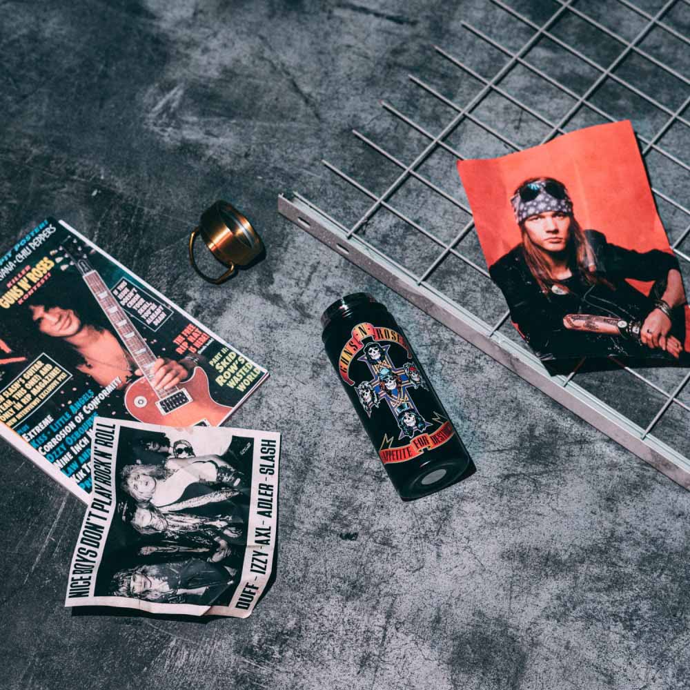 GUNS N ROSES ガンズアンドローゼズ (デビュー 40周年 ) - Appetite for Destruction / メタルボトル / ドリンク用品