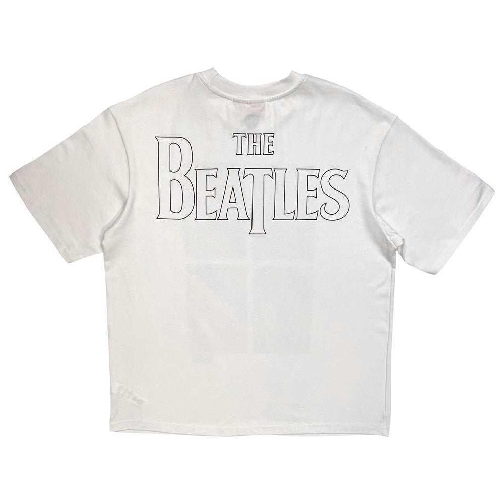 THE BEATLES ビートルズ (来日 60周年 ) - Four Portrait / バックプリントあり / Stone Wash / Tシャツ / メンズ