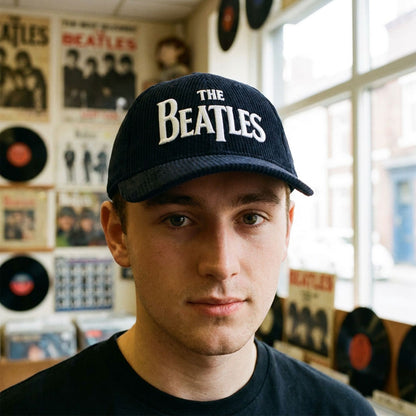 【予約商品】 THE BEATLES ビートルズ (来日 60周年 ) - Drop T Logo & Apple Corduroy / キャップ / メンズ