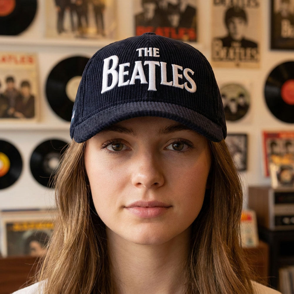 【予約商品】 THE BEATLES ビートルズ (来日 60周年 ) - Drop T Logo & Apple Corduroy / キャップ / メンズ