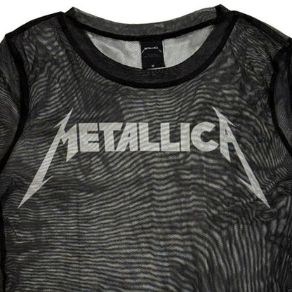 【予約商品】 METALLICA メタリカ (結成 45周年 ) - Logo / CROP / トップス / レディース