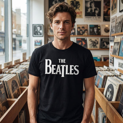 【予約商品】 THE BEATLES ビートルズ (来日 60周年 ) - Drop T Logo Mono / Tシャツ / メンズ