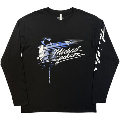 【予約商品】 MICHAEL JACKSON マイケルジャクソン - Thriller / Hat Poses / バックプリントあり / スリーブプリントあり / 長袖 / Tシャツ / メンズ