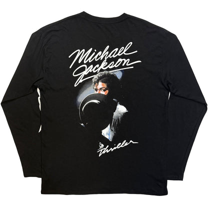 【予約商品】 MICHAEL JACKSON マイケルジャクソン - Thriller / Hat Poses / バックプリントあり / スリーブプリントあり / 長袖 / Tシャツ / メンズ