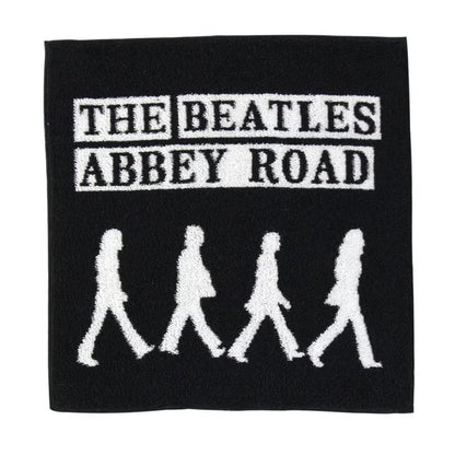 THE BEATLES - (来日 60周年 ) - ABBEY ROAD / ハンカチタオル / Black