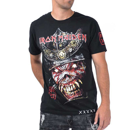 【予約商品】 IRON MAIDEN アイアンメイデン (11月 来日 記念 ) - Eddie Smaurai / バックプリントあり / Tシャツ / メンズ