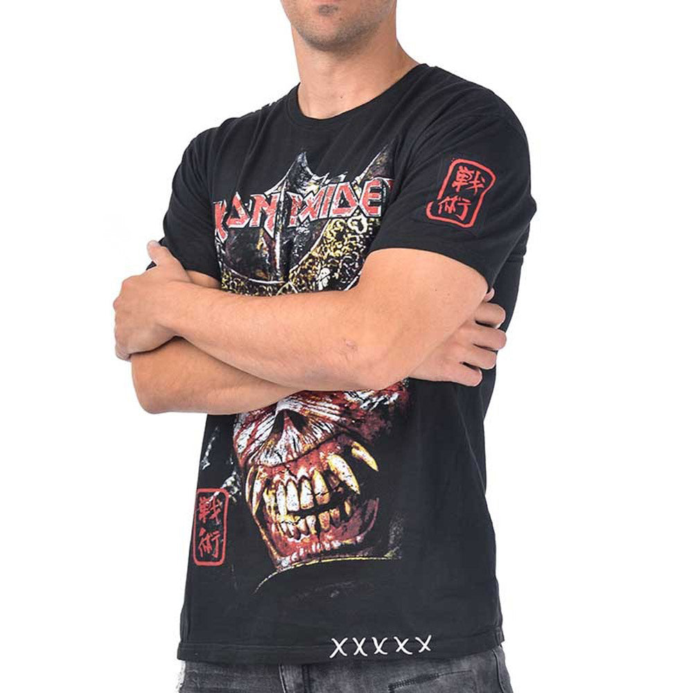 【予約商品】 IRON MAIDEN アイアンメイデン (11月 来日 記念 ) - Eddie Smaurai / バックプリントあり / Tシャツ / メンズ