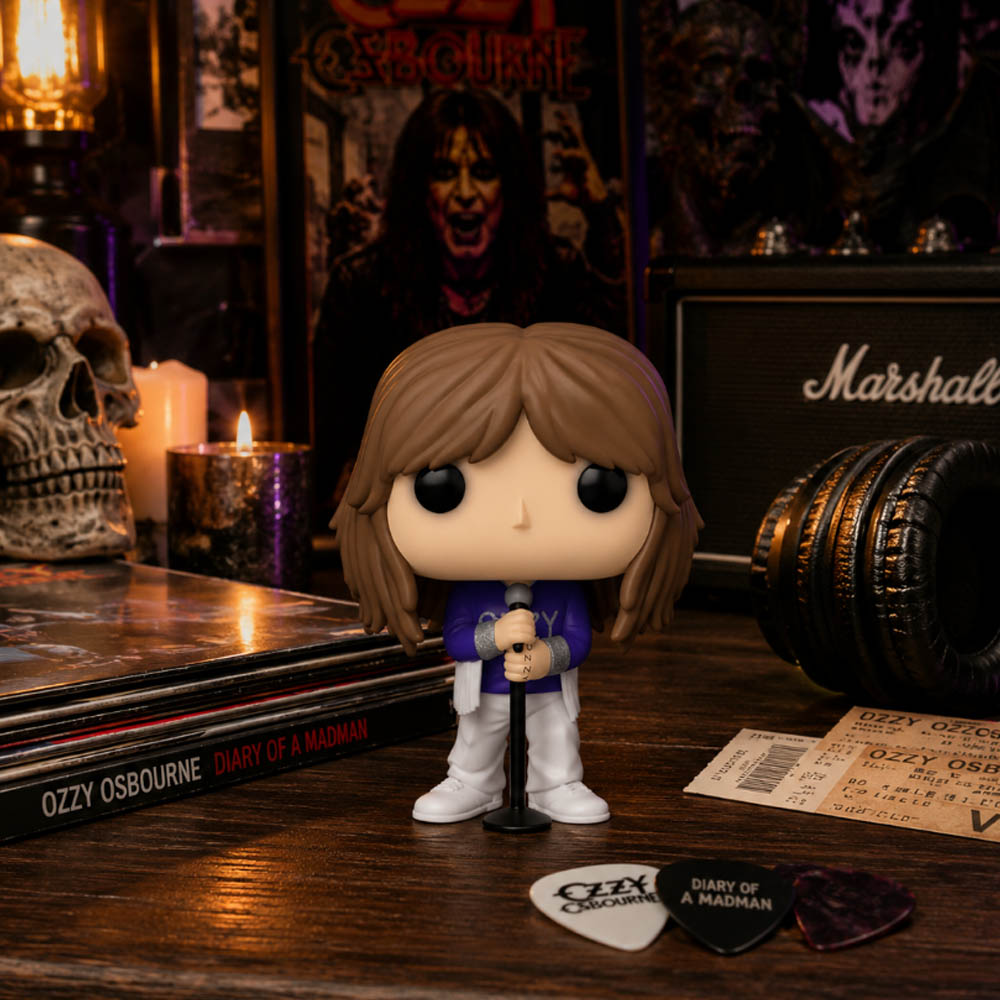OZZY OSBOURNE オジーオズボーン - Ozzy Osbourne with Microphone Stand Funko Pop! Vinyl Figure / フィギュア・人形