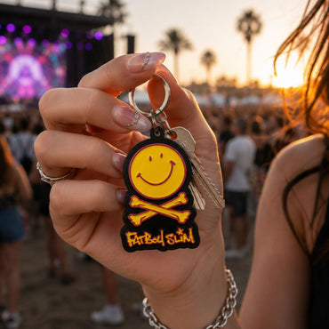 FATBOY SLIM ファットボーイスリム (30周年 ) - Happy Face Logo / キーホルダー