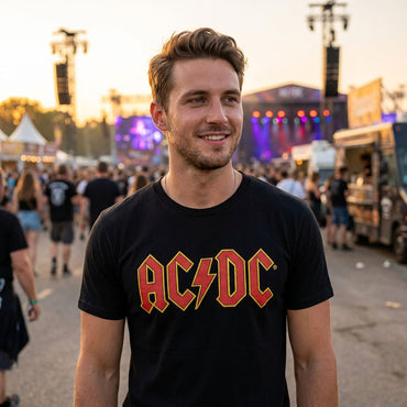AC/DC エーシーディーシー (来日 45周年 ) - Logo / Tシャツ / メンズ