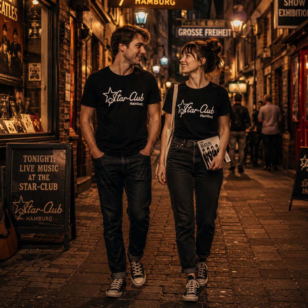 THE BEATLES ビートルズ (来日 60周年 ) - Star Club, Hamburg / Logo / Tシャツ / メンズ