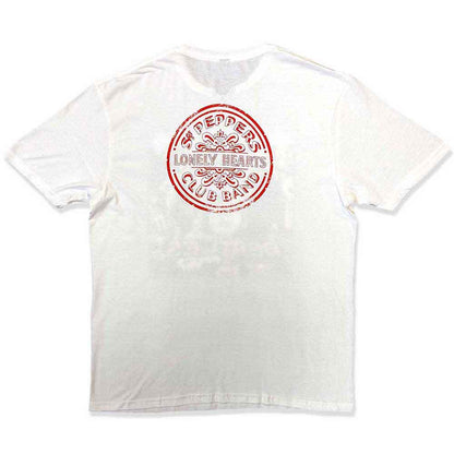 THE BEATLES ビートルズ (来日 60周年 ) - Vintage Sgt Pepper / バックプリントあり / Tシャツ / メンズ