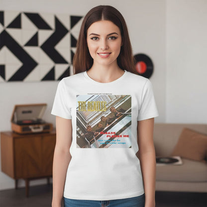 THE BEATLES ビートルズ (来日 60周年 ) - Please Please Me Gold Foiled / Embellished / Tシャツ / メンズ