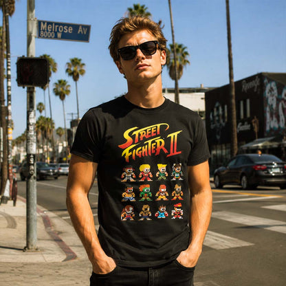 STREET FIGHTER ストリートファイター - STREET FIGHTER II 8 BIT ICON / Tシャツ / メンズ