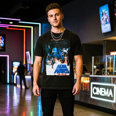 STAR WARS スターウォーズ (マンダロリアン・アンド・グローグー 5月22日 公開 ) - May The Force Be With You / Stone Wash / Tシャツ / メンズ