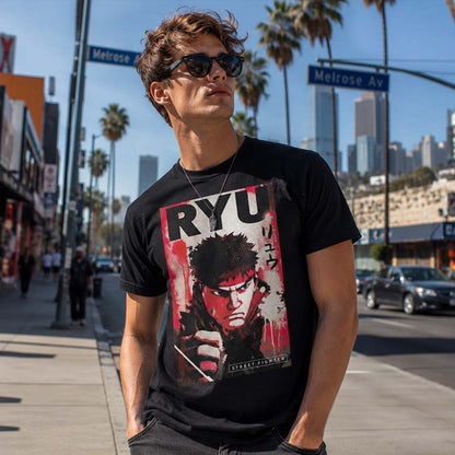 【予約商品】 STREET FIGHTER ストリートファイター - RYU POSTER / Tシャツ / メンズ