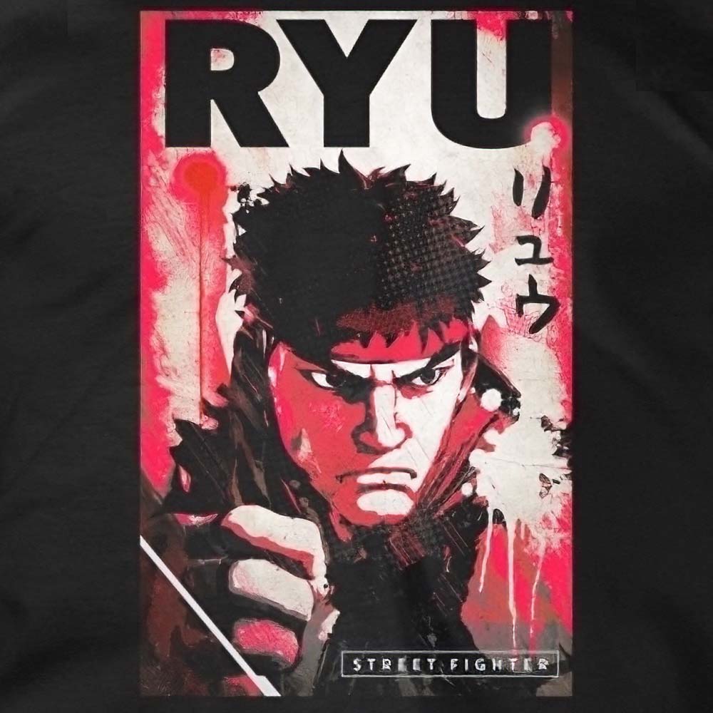 【予約商品】 STREET FIGHTER ストリートファイター - RYU POSTER / Tシャツ / メンズ